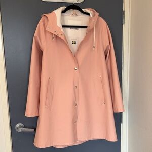 Stutterheim Pink Raincoat in great condition - size Small, Madewell collection
